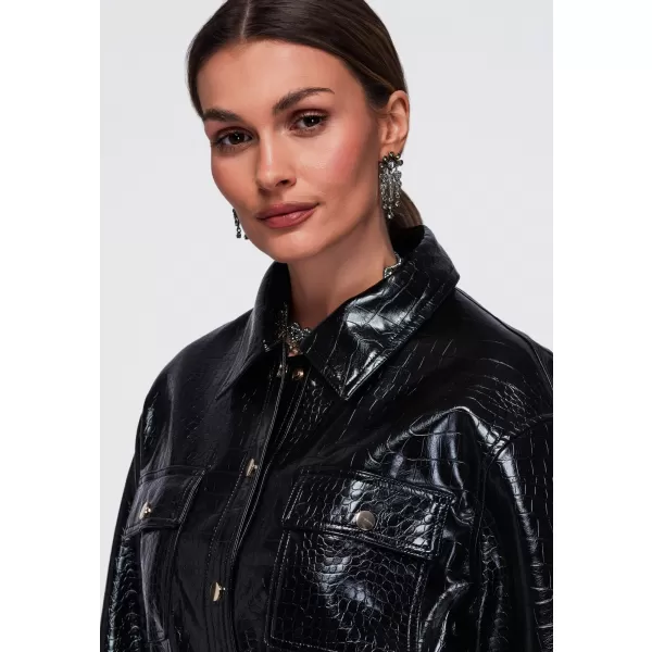  Geaca de dama OMBRE OW-JAFL-0141 NEGRU 