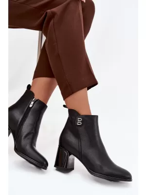 Botine de dama BOTO 25BT24-9213 NEGRU
