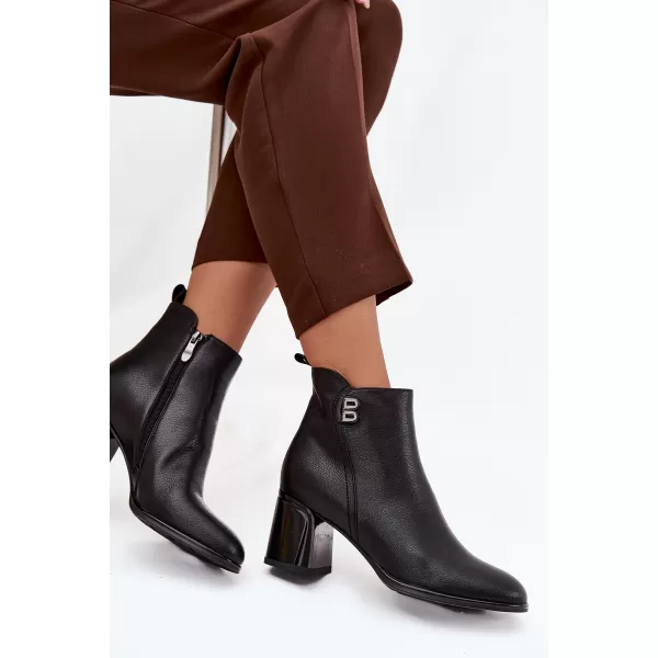  Botine de dama BOTO 25BT24-9213 NEGRU 
