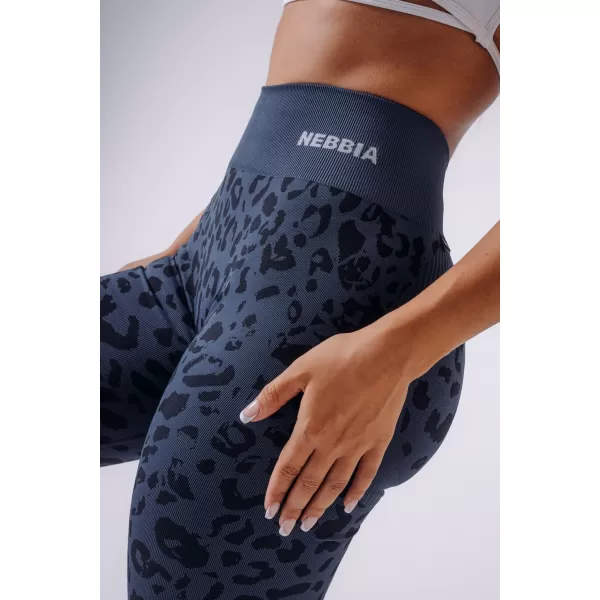  Jambiere de damă NEBBIA PRIMAL 849 LEOPARD ALBASTRU ÎNCHIS 