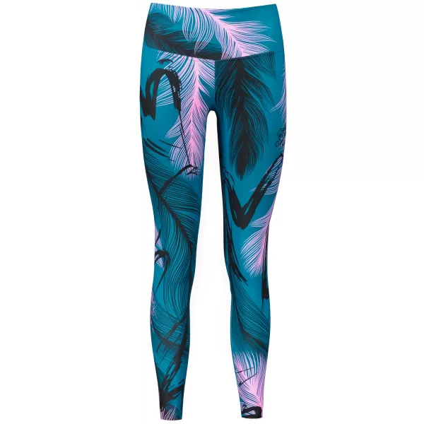  Jambiere lungi premium pentru femei (dimensiuni noi) ALTISPORT VOJ/ALW001LEG05 BENZINĂ/ROZ DESCHIS 