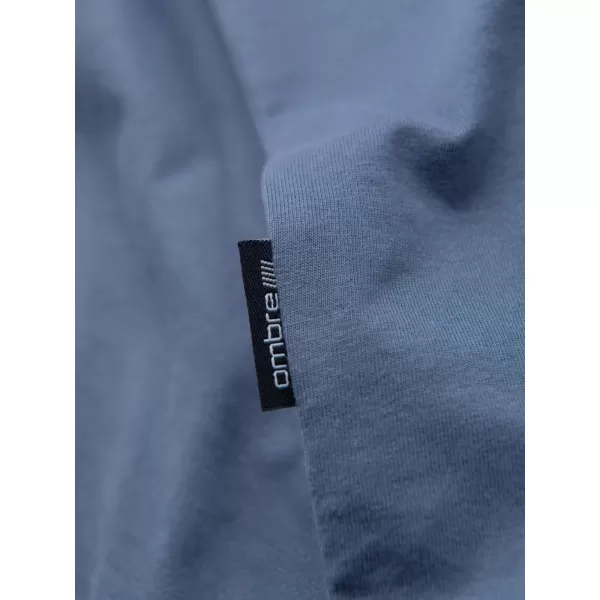  Tricou pentru bărbați OMBRE OM-TSBS-0268 DENIM ALB/GRAFIT/ALBASTRU 