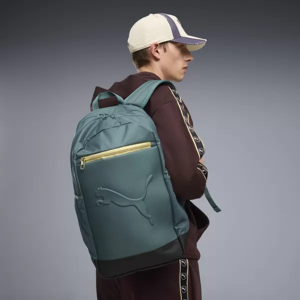  Rucsac PUMA BUZZ GOLD BACKPACK 09299901 GRĂDINĂ DE PLANTE/AUR 