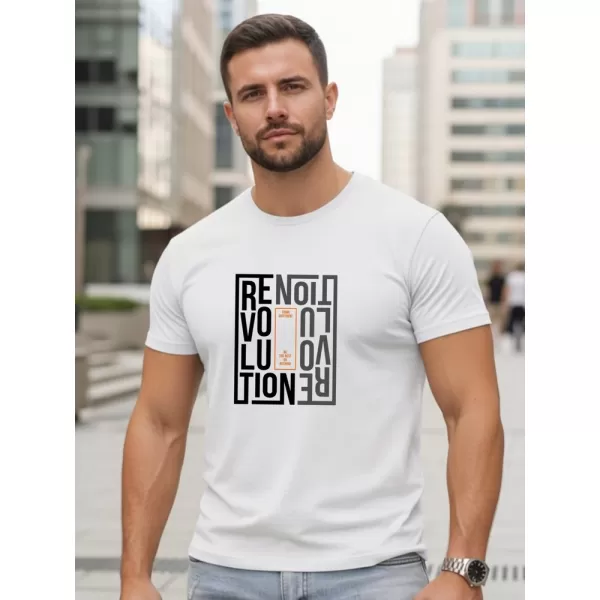  Tricou pentru bărbați DSTREET NX0143R-WH ALB 