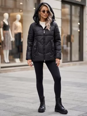 Geaca de dama DSTREET TY5936 NEGRU