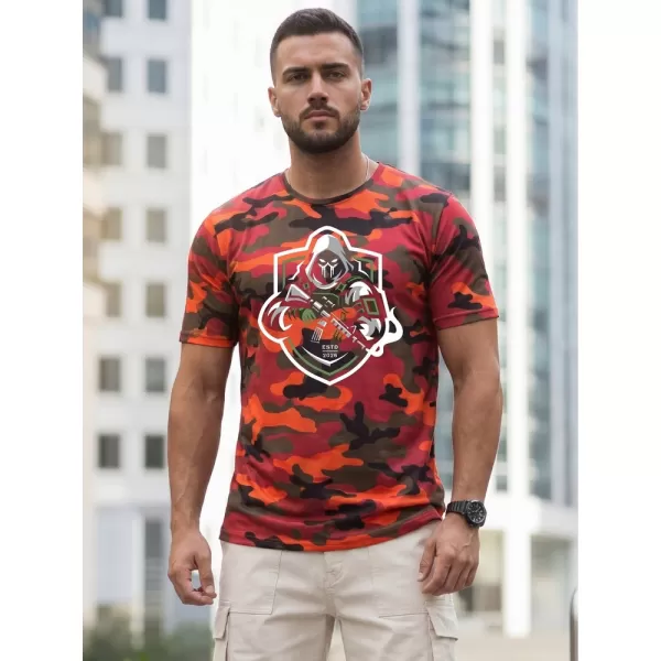 Tricou pentru bărbați DSTREET NX2003R-OR-M PORTOCALE 