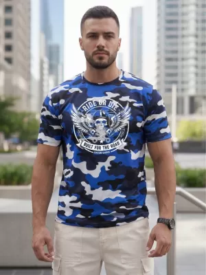 Tricou pentru bărbați DSTREET NX2004R-BL-M ALBASTRU