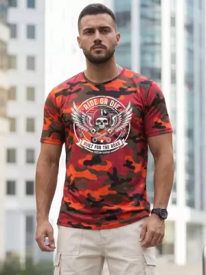 Tricou pentru bărbați DSTREET NX2004R-OR-M PORTOCALE