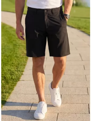 Pantaloni scurți pentru bărbați ALTISPORT ATS SHORT CLASSIC-FIT 9 NEGRU