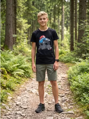 Tricou pentru copii ALPINE PRO ECOMO 4 VARIANTA NEAGRA PC