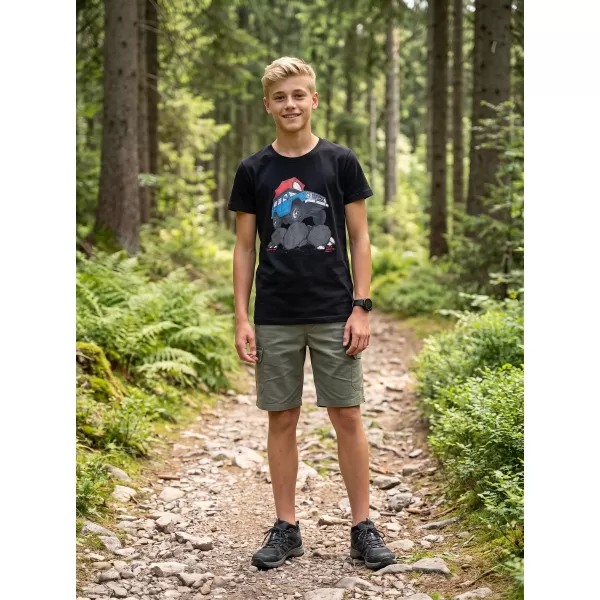  Tricou pentru copii ALPINE PRO ECOMO 4 VARIANTA NEAGRA PC 