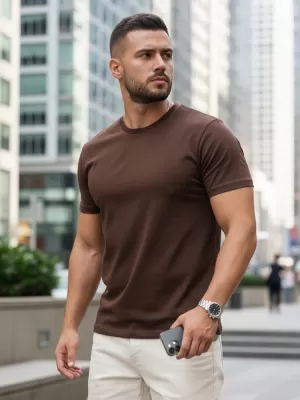 Tricou pentru bărbați DSTREET RX5679 MARO