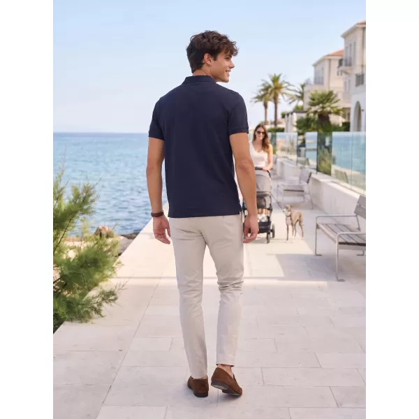  Tricou pentru bărbați cu guler ALTISPORT NP/ALMST90601 OPAL NEGRU 