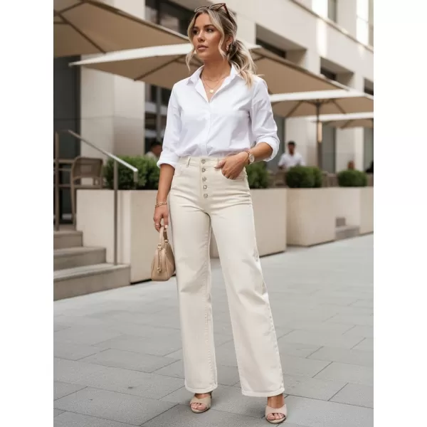  Pantaloni de dama DSTREET UY3052 ECRU 
