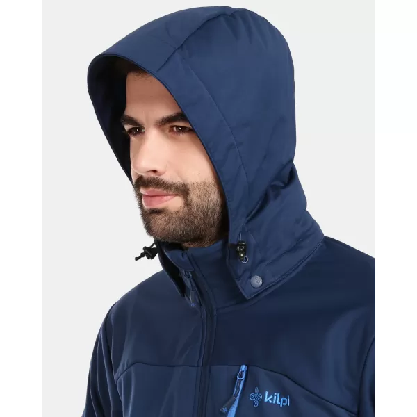  Jachetă softshell pentru bărbați KILPI ONTAVIO-M 1M0112KI ALBASTRU ÎNCHIS 