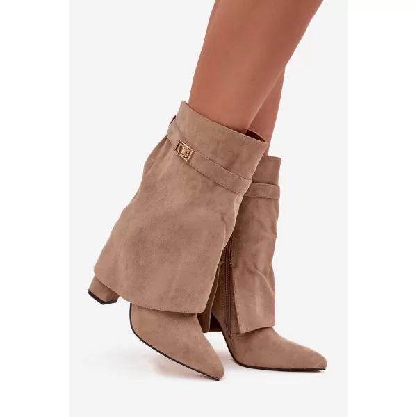  Botine de dama BOTO LA3116 KAKI 