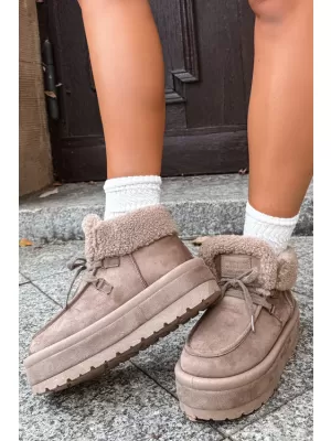Oameni de zăpadă pentru femei BIG STAR SHOES UU274215 BEJ