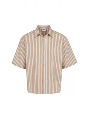 Cămașă pentru bărbați URBAN CLASSICS TB8218-21556 MOCA MARO