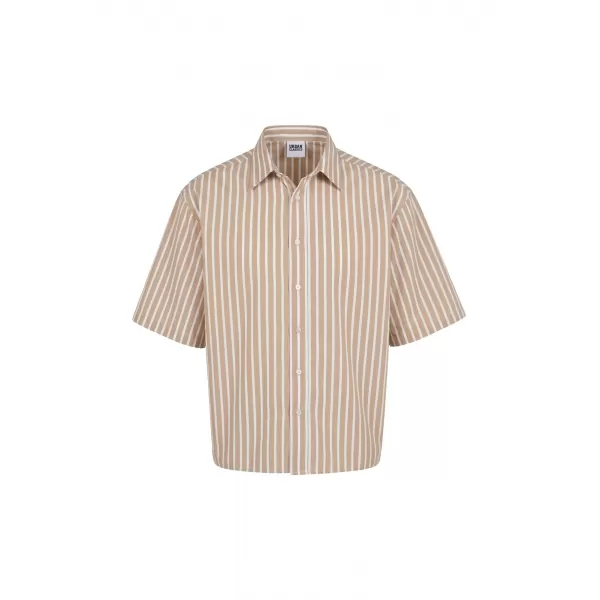  Cămașă pentru bărbați URBAN CLASSICS TB8218-21556 MOCA MARO 
