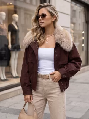 Geaca de dama DSTREET TY5696 CLARET