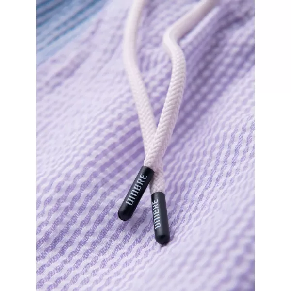  Pantaloni scurți pentru bărbați OMBRE OM-SRSS-0215 ALBASTRU ȘI VIOLET 