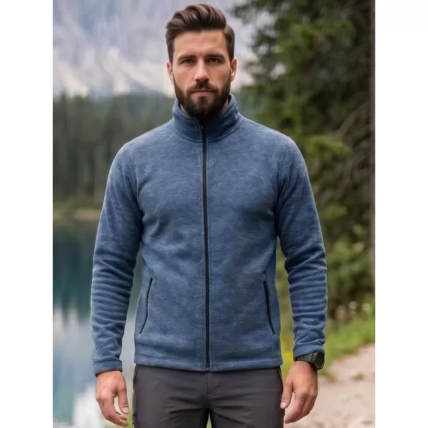  Hanorac bărbătesc din micro polar MALFINI FACTOR 852 EVIDENȚIERI DE DENIM ÎNCHIS LA CULOARE 