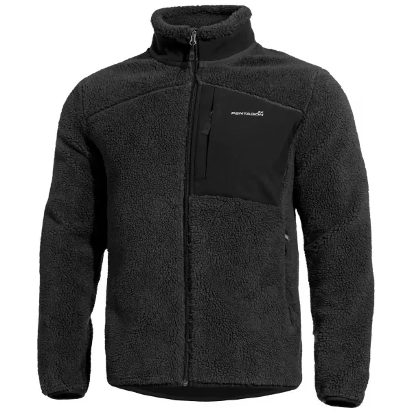  Hanorac pentru bărbați din fleece PENTAGON SUMMIT SHERPA FLEECE K08063 NEGRU 