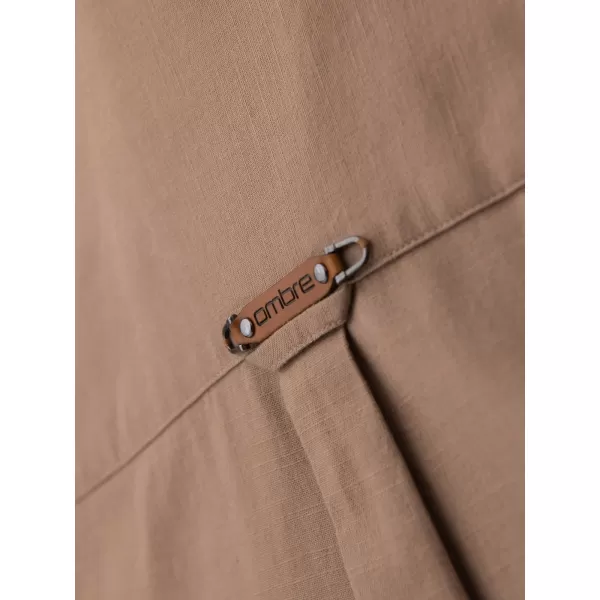  Cămașă pentru bărbați OMBRE N-OM-SHCS-0134 MARO DESCHIS 