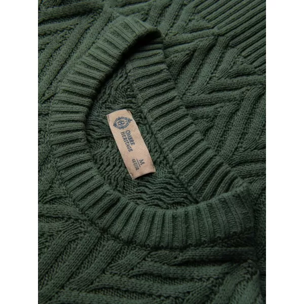  Pulover pentru bărbați OMBRE OM-SWSW-0190 VERDE STINS 
