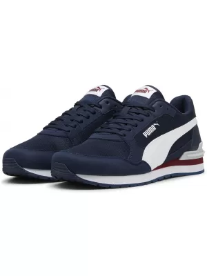 Cizme PUMA ST RUNNER V4 MESH 39966602 CLUB NAVY/ CLUB NAVY/PUMA WHITE/TEAM REGAL RED/PLATINUM GREY