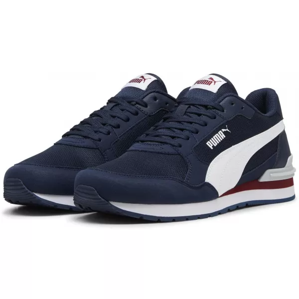  Cizme PUMA ST RUNNER V4 MESH 39966602 CLUB NAVY/ CLUB NAVY/PUMA WHITE/TEAM REGAL RED/PLATINUM GREY 
