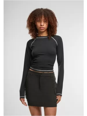 Tricou de damă URBAN CLASSICS TB7730 NEGRU