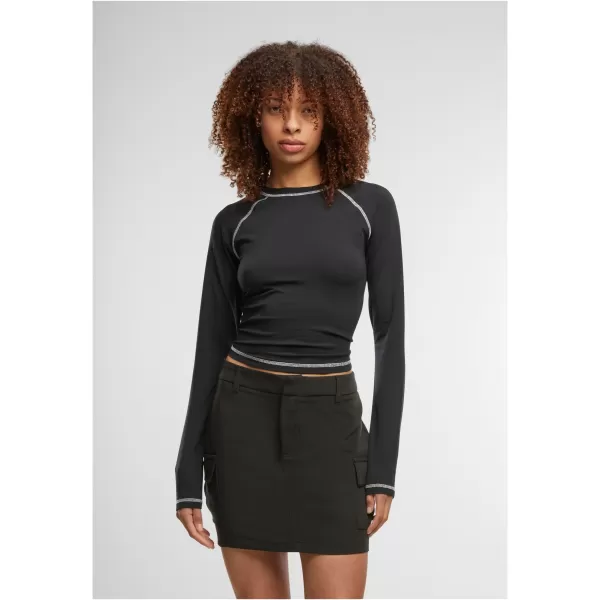  Tricou de damă URBAN CLASSICS TB7730 NEGRU 
