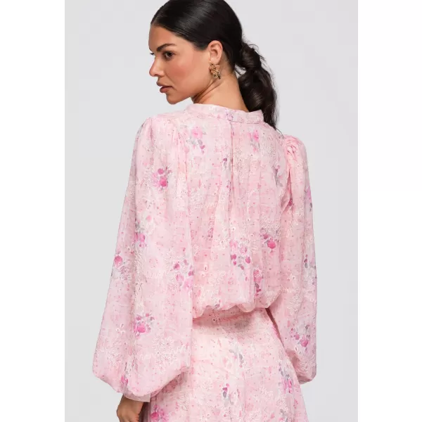  Cămașă de damă OMBRE OW-SH-E0058 ROZ 