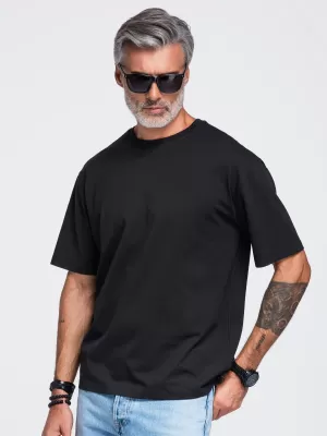 Tricou pentru bărbați OMBRE OM-TSPT-0283 NEGRU