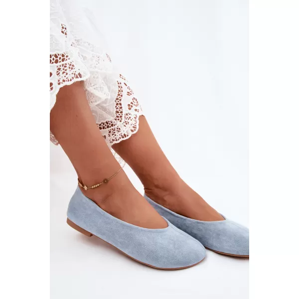  Balerini de dama BOTO JH581 ALBASTRU 