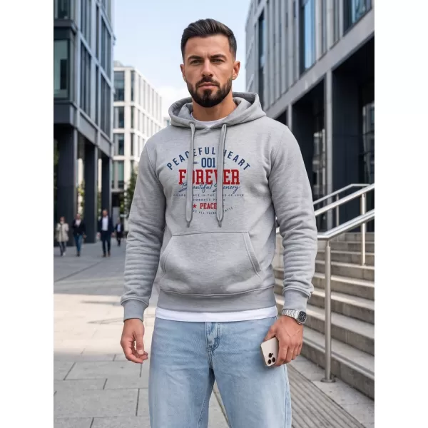  Hanorac pentru bărbați DSTREET NX5150BX-02-09 GRI DESCHIS 