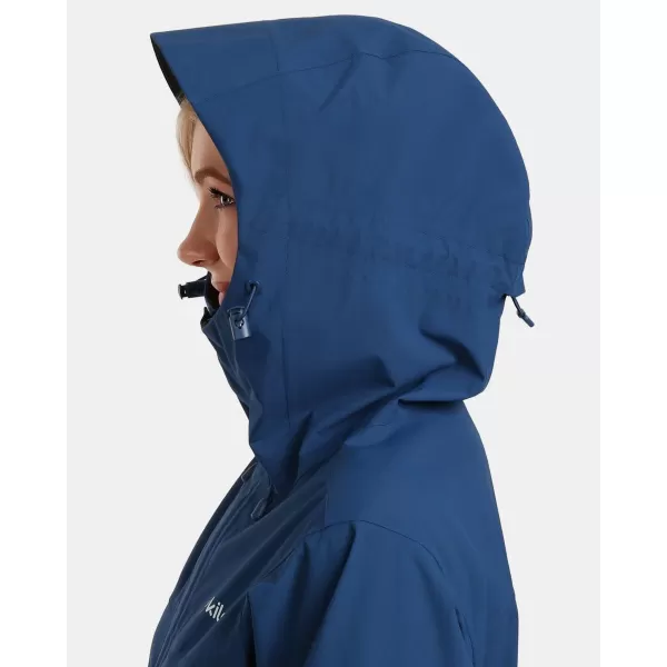  Jachetă hardshell pentru femei KILPI MONTANA-W 1L0102KI ALBASTRU ÎNCHIS 