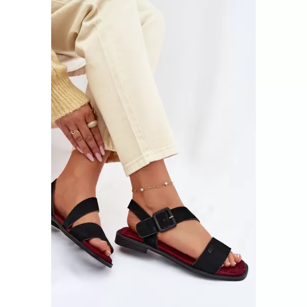  Sandale de dama BIG STAR SHOES TT274490 NEGRU 