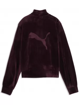 Geaca de dama PUMA ESS ELEVATED VELOUR TRACKJACKET 69402124 RUBY NOIR
