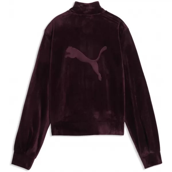  Geaca de dama PUMA ESS ELEVATED VELOUR TRACKJACKET 69402124 RUBY NOIR 