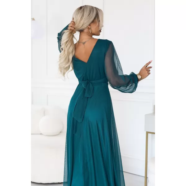  Rochie NUMOCO NERISSA 684-2 VERDE MARE 