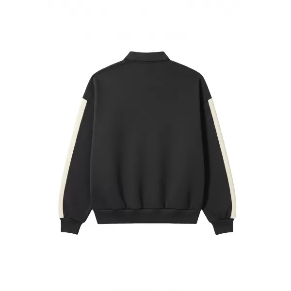  Tricou pentru bărbați cu guler URBAN CLASSICS TB8595-00007 NEGRU 