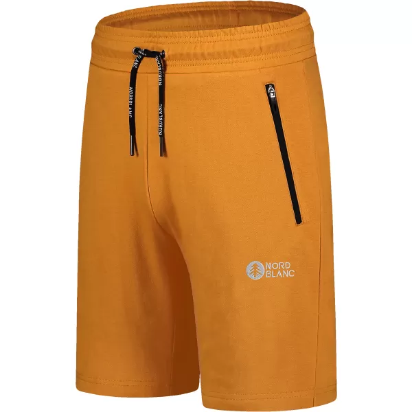  Pantaloni scurți din bumbac pentru bărbați NORDBLANC RELAXEDFIT NBSPM8254 CHIHLIMBAR 