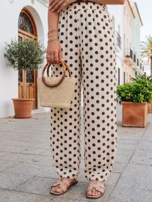 Pantaloni de dama DSTREET UY3069 BEJ
