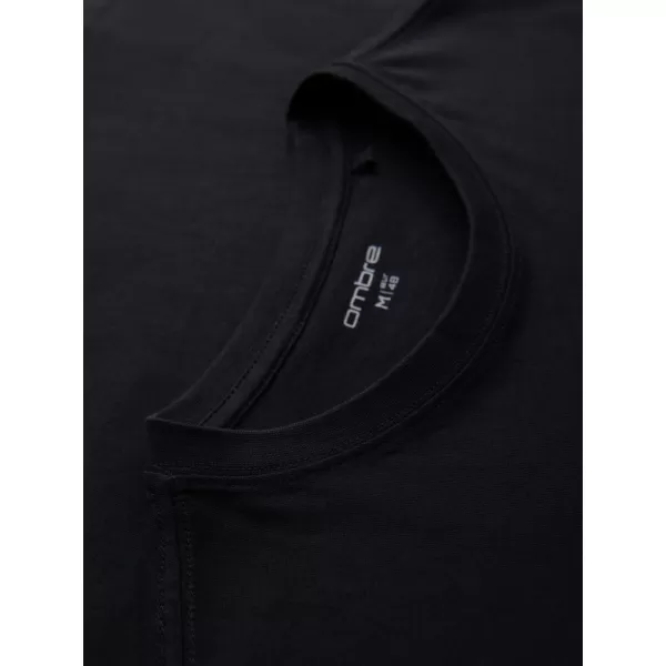  Tricou pentru bărbați OMBRE OM-TSPT-0286 NEGRU 