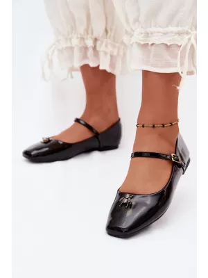 Balerini de dama BOTO 6672-1 NEGRU
