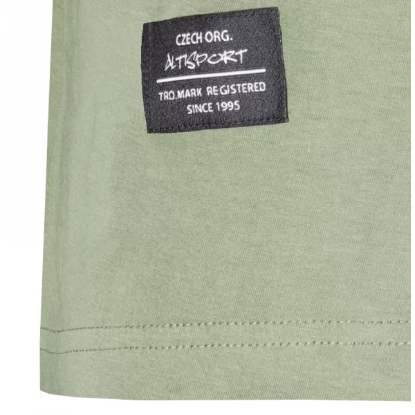  Tricou pentru bărbați ALTISPORT NP/ALMST20001 VERDE MILITAR 