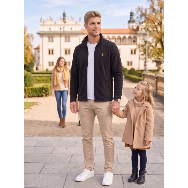  Hanorac pentru bărbați din fleece ALTISPORT ALM002852 NEGRU SI AURIU 