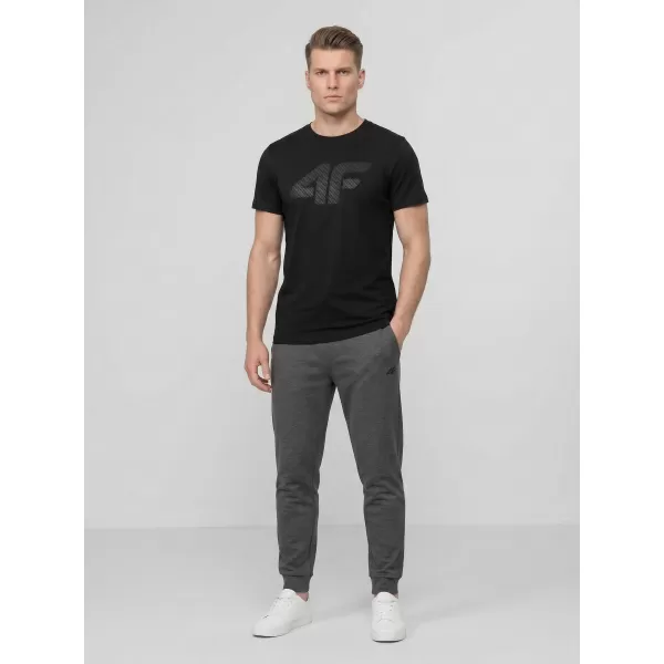  Tricou pentru bărbați 4F WMM00TTSHM3342 NEGRU ADÂNC 